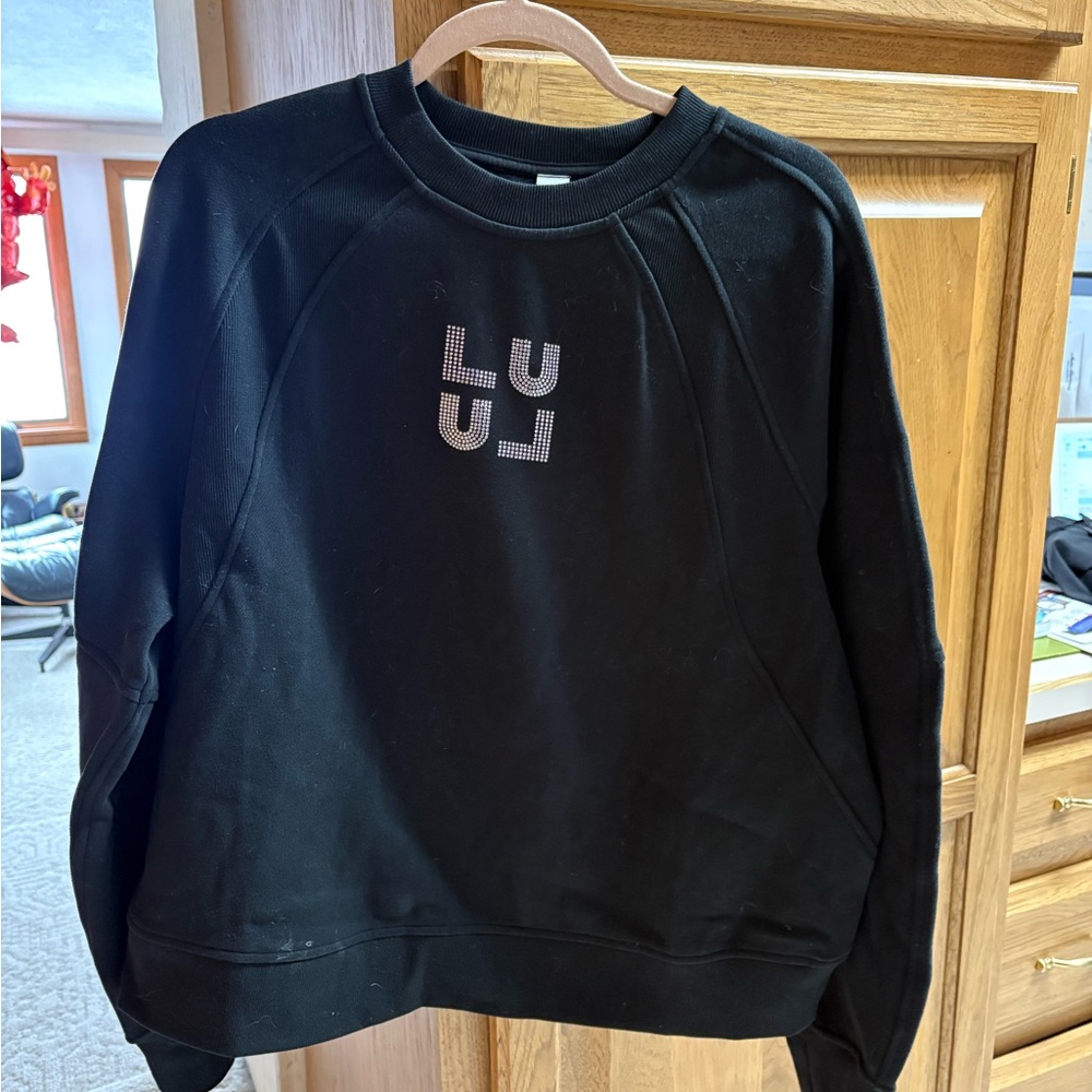 lululemon athletica scuba oversized hip length pullover jeweled